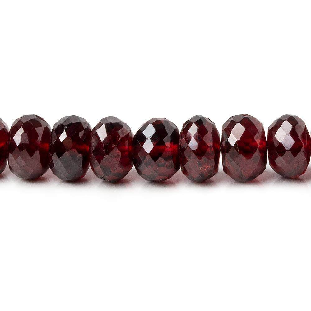 6-7mm Garnet Faceted Rondelle Beads 17 inch 105 pieces A