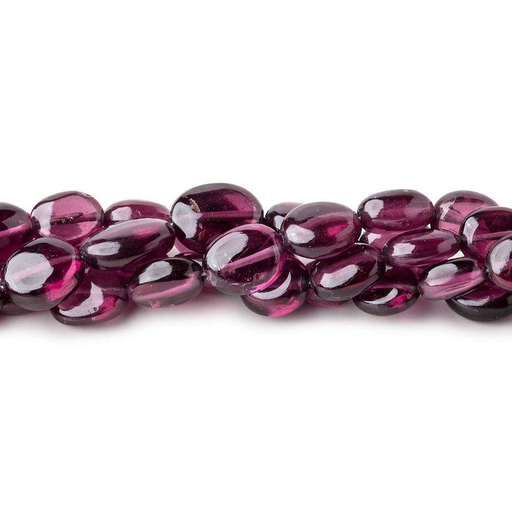 6-7mm Malaia Garnet Plain Oval Beads 16 inch 55 pieces AA