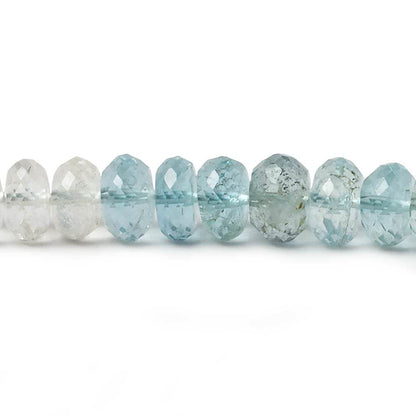 6-7mm Multi Color Beryl Beads Faceted Rondelle 15 inch 99 pieces
