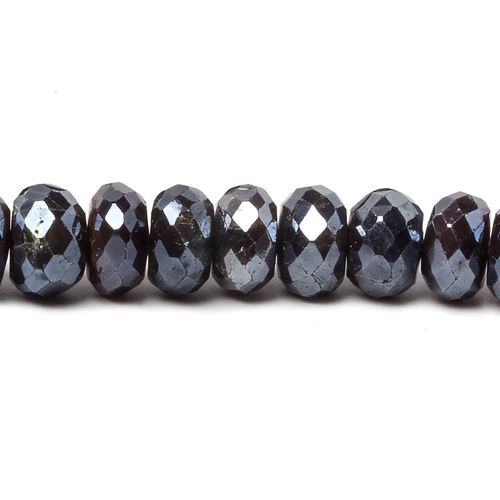 7.5-8.5mm Mystic Chocolate Moonstone faceted rondelle beads 15 inch 80 pieces