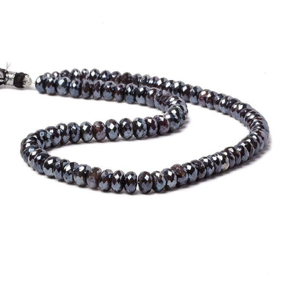 7.5-8.5mm Mystic Chocolate Moonstone faceted rondelle beads 15 inch 80 pieces