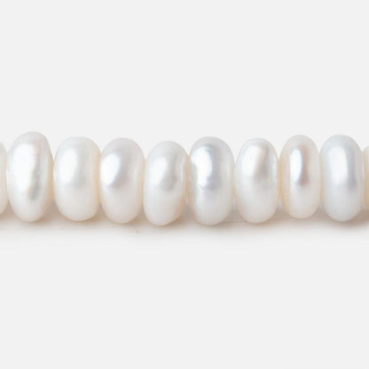 6-7mm Off White Keshi Center Drilled Freshwater Pearls 15.5 inch 112 Beads