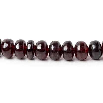 6 - 7mm Red Garnet Plain Rondelle Beads 16 inch 89 pieces