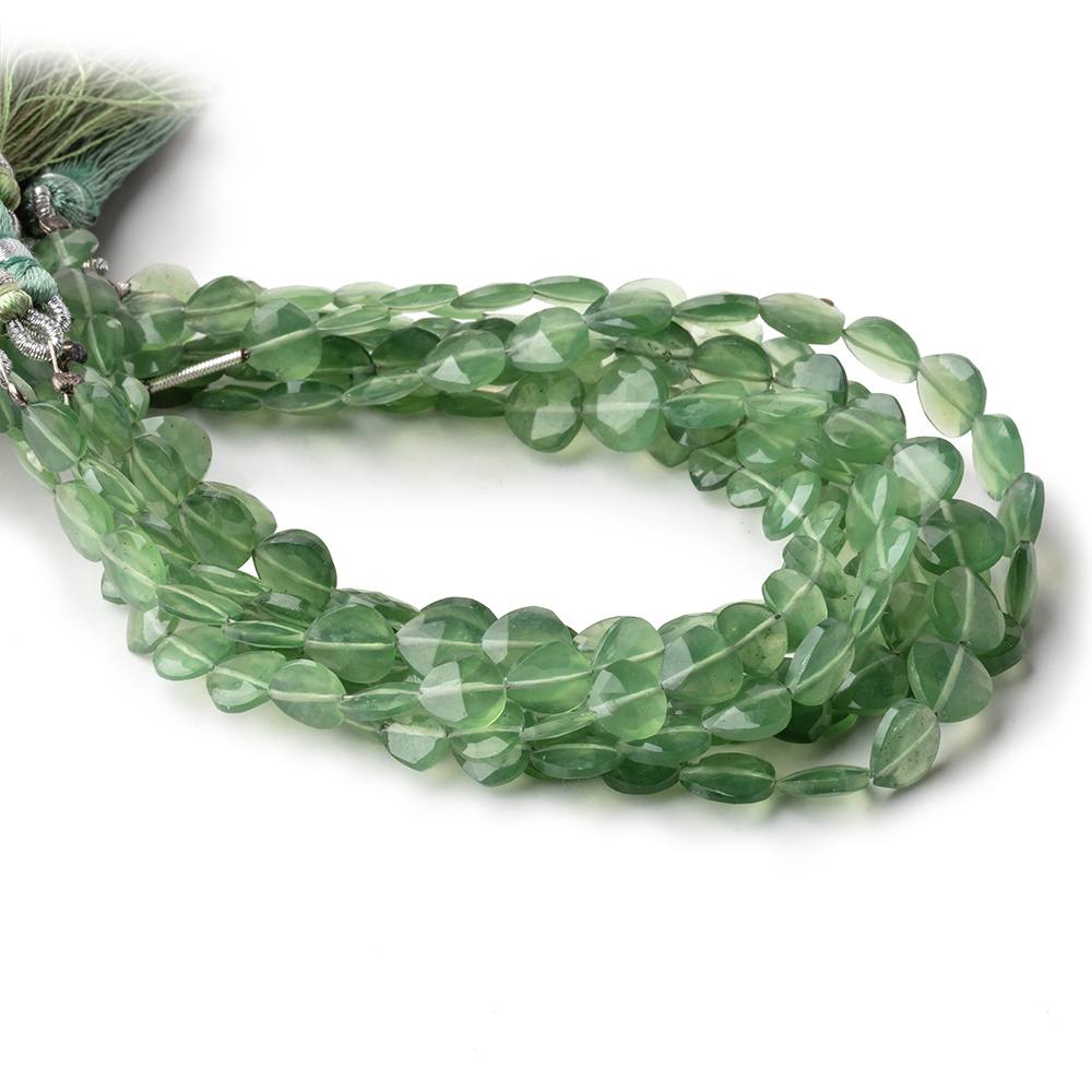 6-7mm Serpentine Straight Drilled Faceted Hearts 8 inch 26 Beads