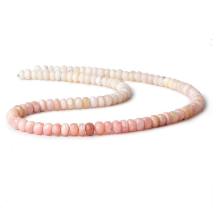 6-7mm Shaded Pink Peruvian Opal Faceted Rondelle Beads 18 inch 106 pieces