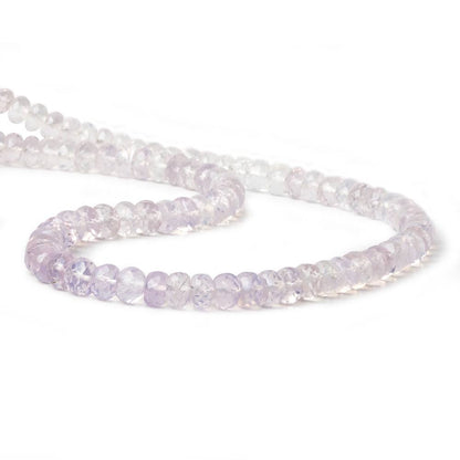 6-7mm Violet Scapolite shaded faceted rondelle beads 13 inch 82 pieces AAA