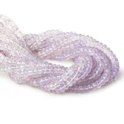 6-7mm Violet Scapolite shaded faceted rondelle beads 13 inch 82 pieces AAA