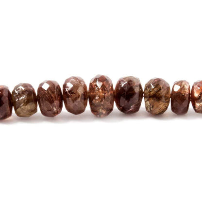 6-8mm Andalusite faceted rondelle beads 16 inches 97 pieces