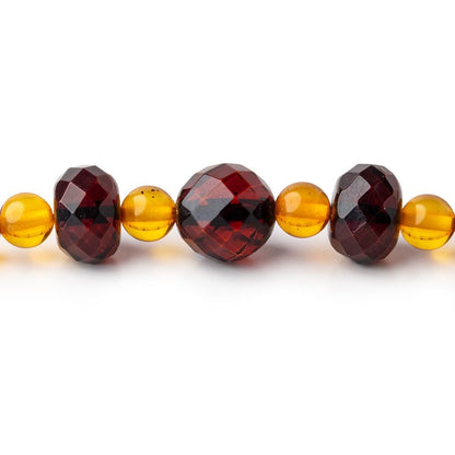 6-8mm Baltic Amber Mixed Shape Necklace 17.5 inch 63 Beads
