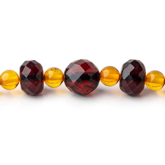 6-8mm Baltic Amber Mixed Shape Necklace 17.5 inch 63 Beads