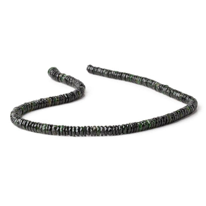 6-8mm Chrome Tourmaline Faceted Heishi Beads 15 inch 190 pieces