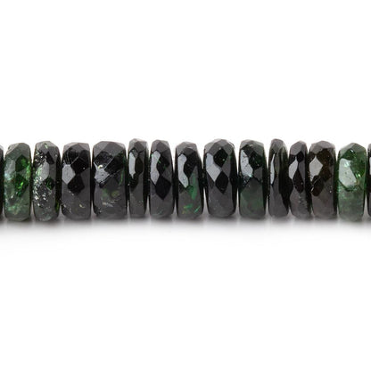 6-8mm Chrome Tourmaline Faceted Heishi Beads 15 inch 190 pieces