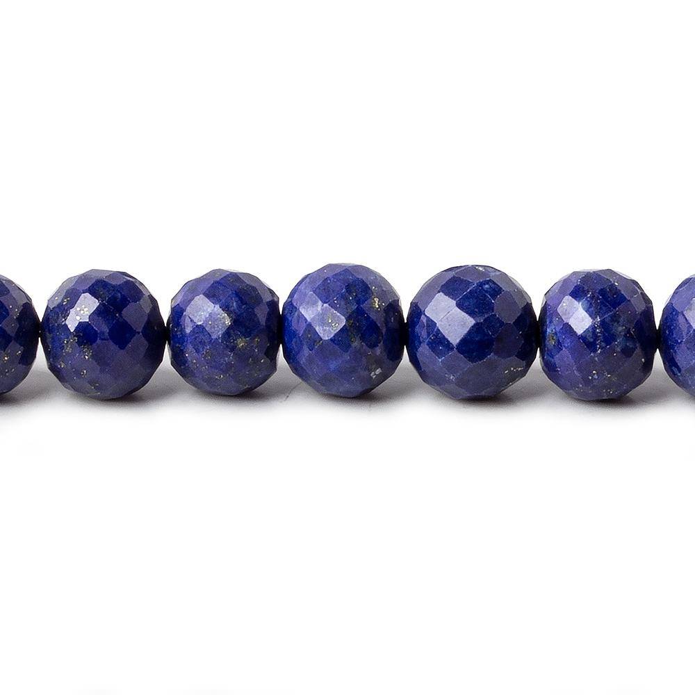 6-8mm Lapis Lazuli Faceted Round Beads 15 inch 61 pieces