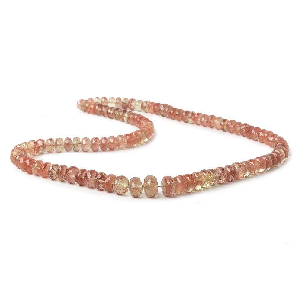 6-9.5mm Andesine Faceted Rondelle Beads 18 inch 103 pieces