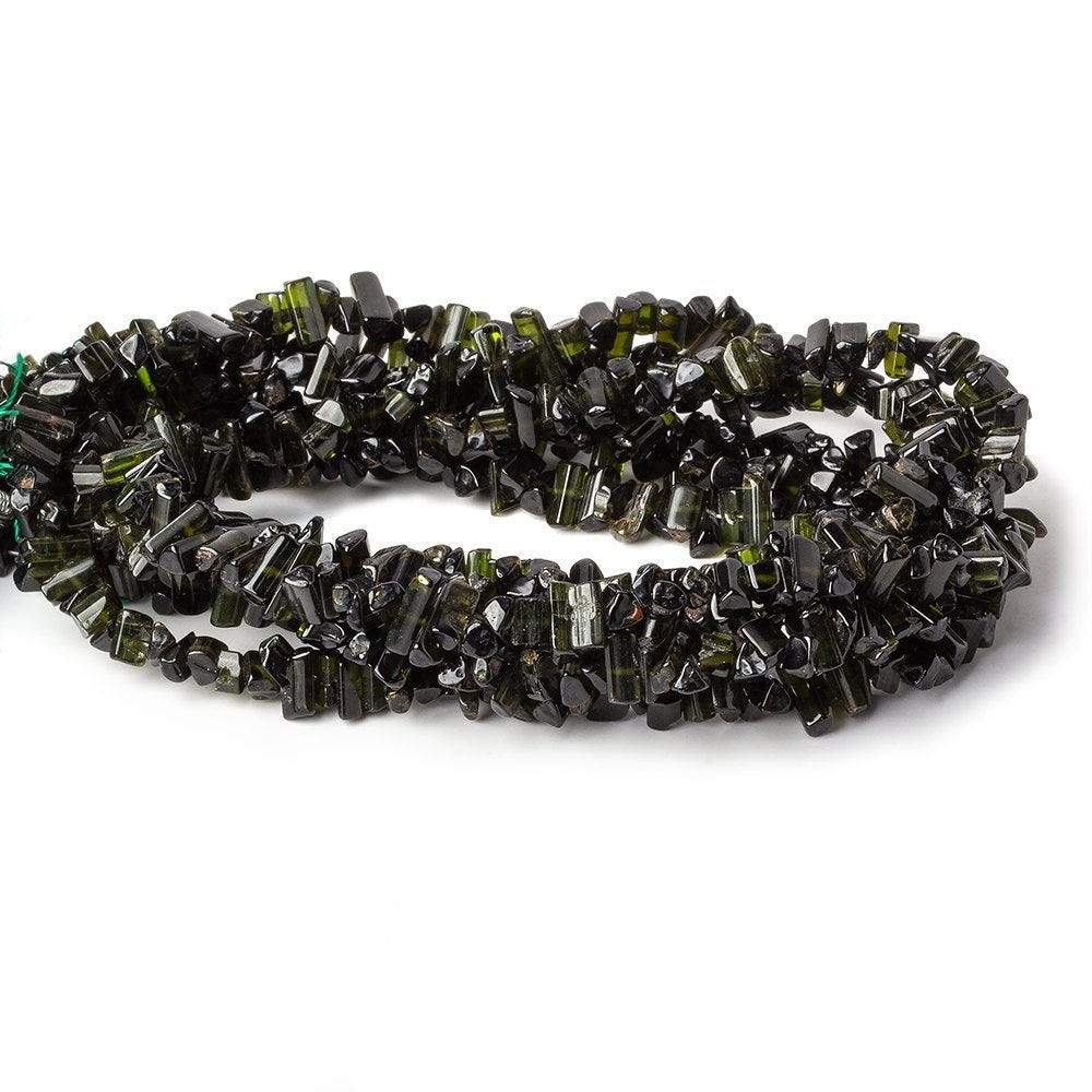 6-9mm Green Tourmaline Top Drill Natural Crystal Beads 16 inch 160 pieces