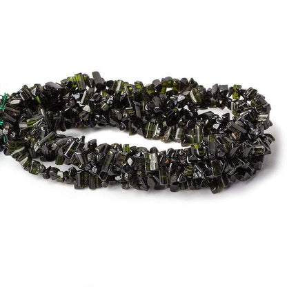 6-9mm Green Tourmaline Top Drill Natural Crystal Beads 16 inch 160 pieces