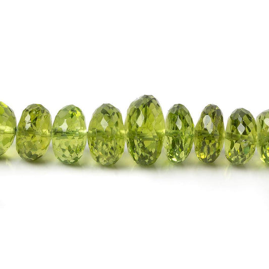 6-7mm Peridot Faceted Rondelle Beads 15 inch 96 pieces AAA Grade