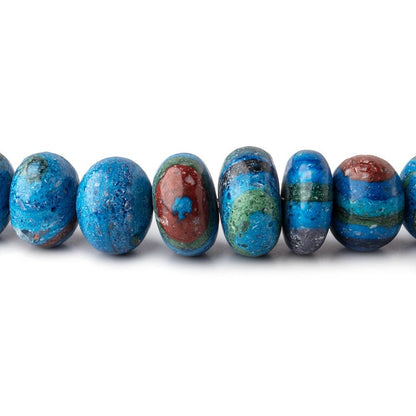 6-9mm Rainbow Calsilica Plain Rondelle Beads 16 inch 85 pieces