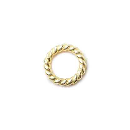 6 mm Twisted Vermeil Jumpring 25 rings per bag