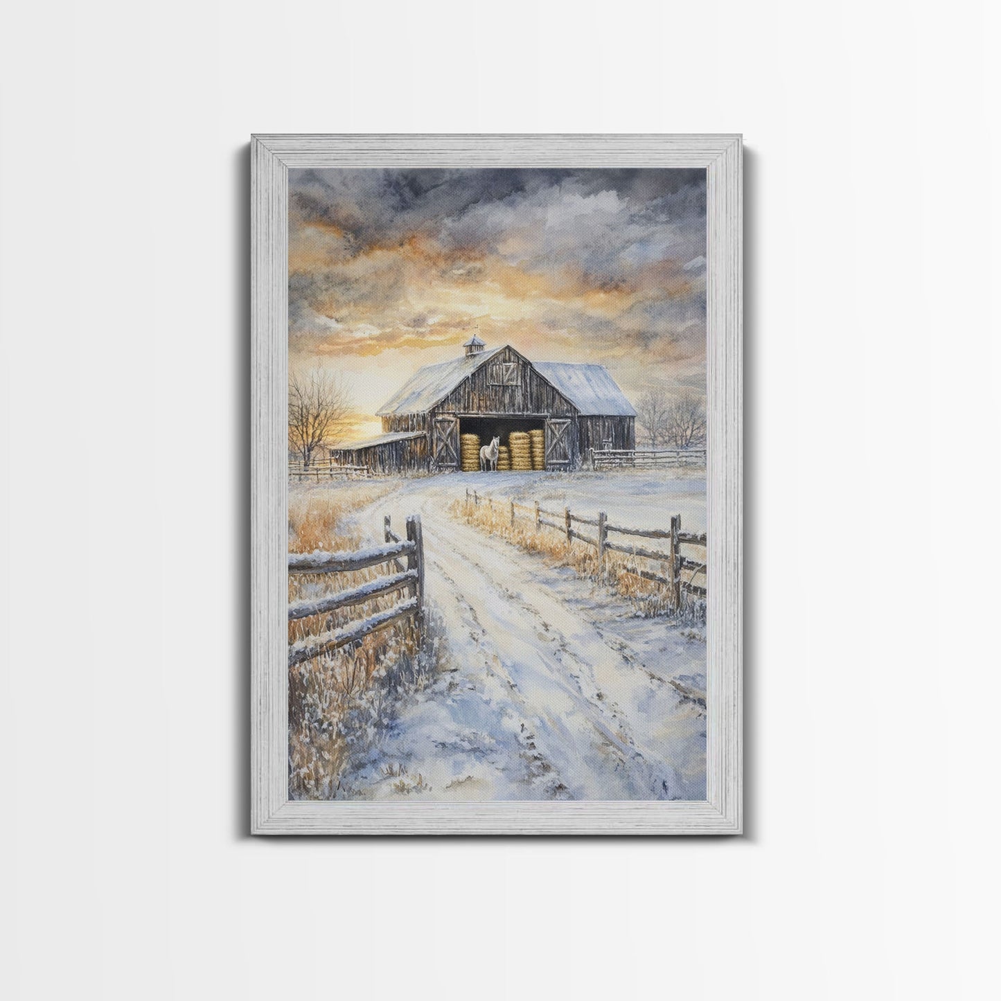 Fall Decor, Barn Amongst The Falling Leaves, Farmhouse Decor, Fall Art, Autumn Decor, Thanksgiving Seasonal Wall Art