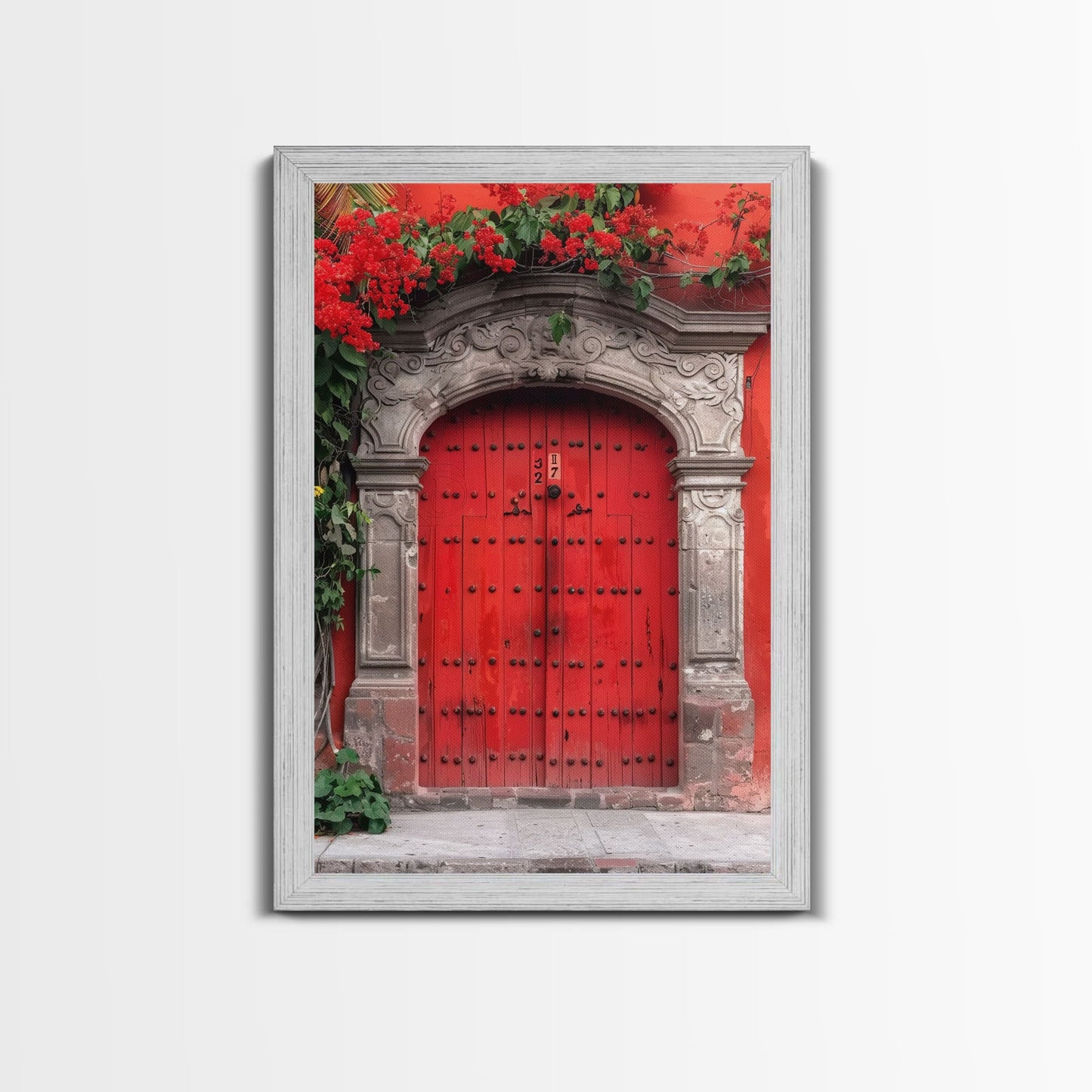 Change354 Architecture Print, 19th Century Architecture Photography, Mexico City Wall Art, Wood Framed Canvas Print