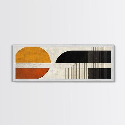 Art Deco Abstract Wall Art, Framed Canvas Print, Canvas Art, Earth Tons, Muted and Subdued Wall Art, Thought Provoking Abstract Art