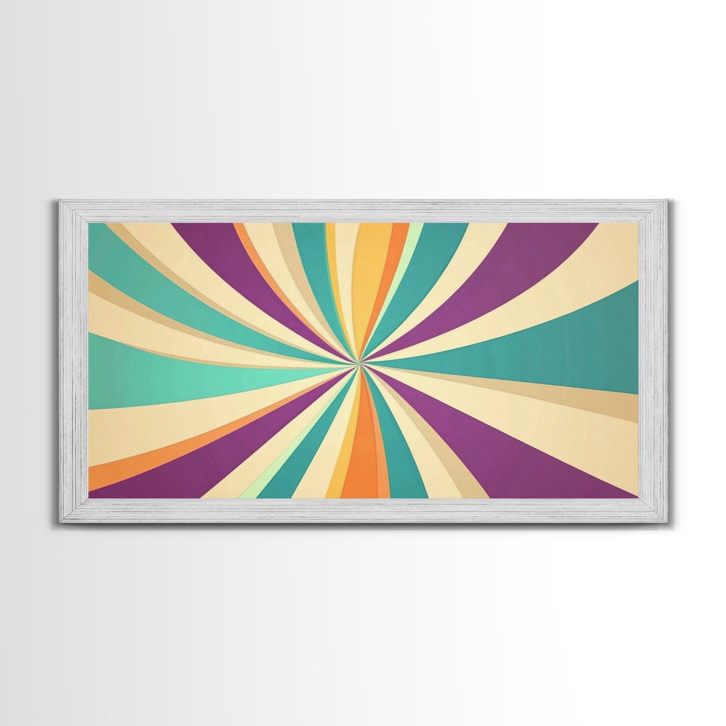 Mid Cenutry Modern Canvas Print Colorful Wall Art Retro 1950s Style Home Decor Above Sofa Living Room Wall Art