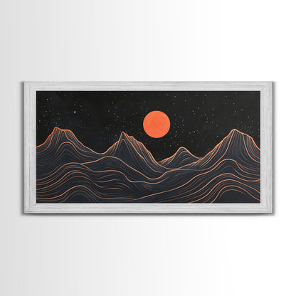 Retro Abstract Art, Art Deco Style, Atomic Age Inspired Wall Art, Pueblo Style Southwestern Art