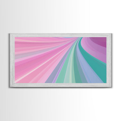 Pink and Green MCM Mid Century Modern Abstract Wall Art, 1950s Art, Retro Home Decor