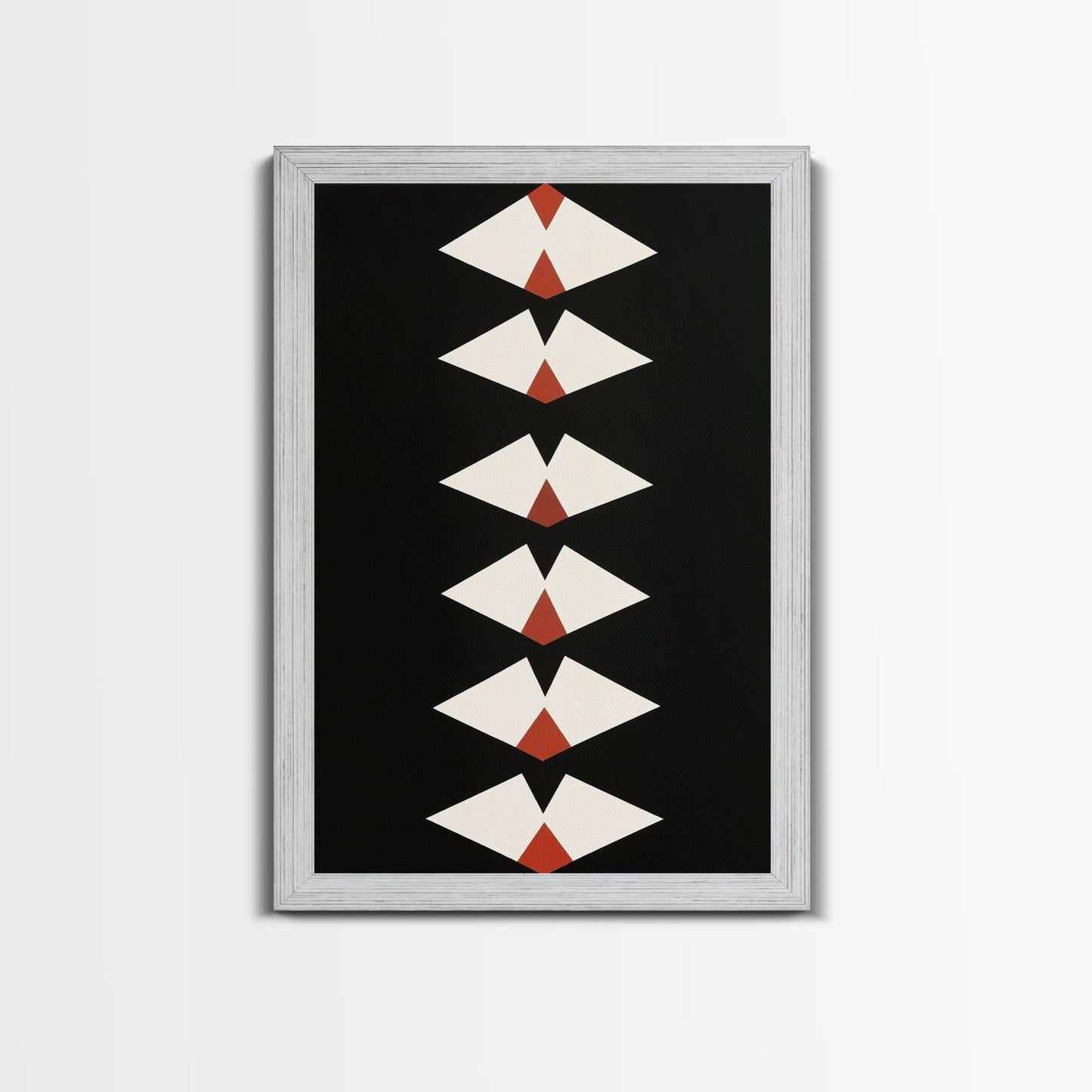 Retro Mid-Century Modern Diamond Art Canvas Print, MCM Style Home Decor