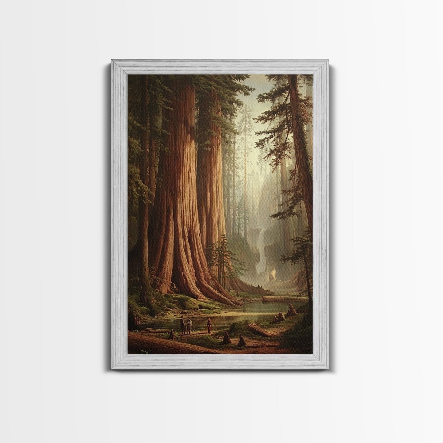 Majestic California Redwood Trees Framed Canvas Print, Redwood National Park, Fantasy Decor, California Decor, PNW Wall Art