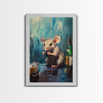 This Rat Has a Problem! Framed Canvas Print