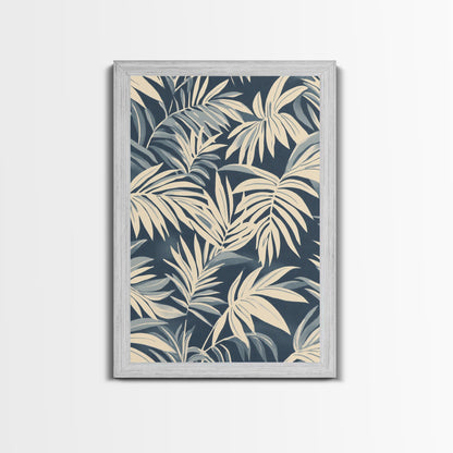 Floral / Botanical Print Wall Art Framed Canvas Print Midcentury Modern Wall Art Home Decor Boho Minimalist Ready To Hang Large Art