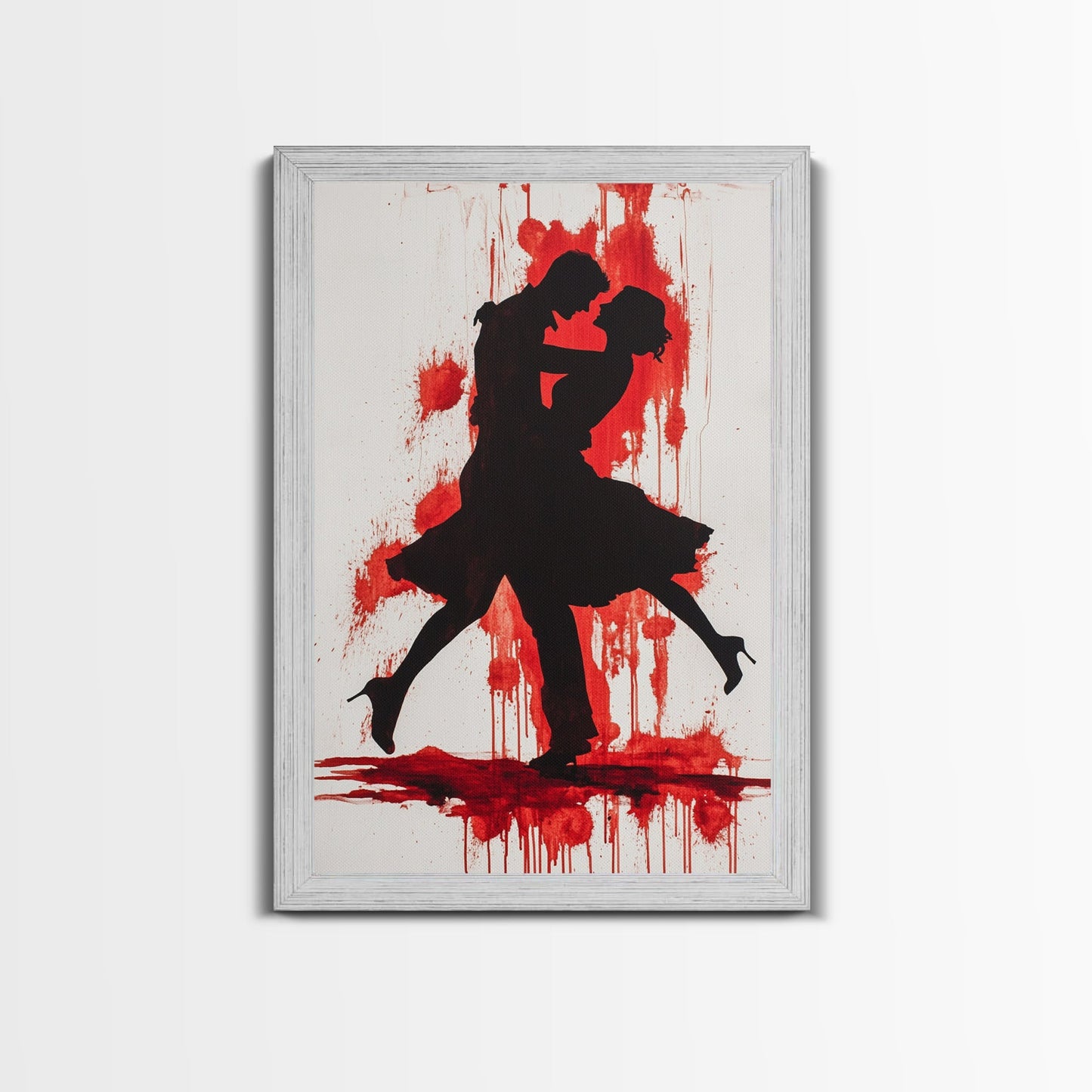 Couple Painting Print, Couple Dancing The Tango, Canvas Print, Wedding Decoration, Wedding Gift, Couple Art, Dancing Couple Art