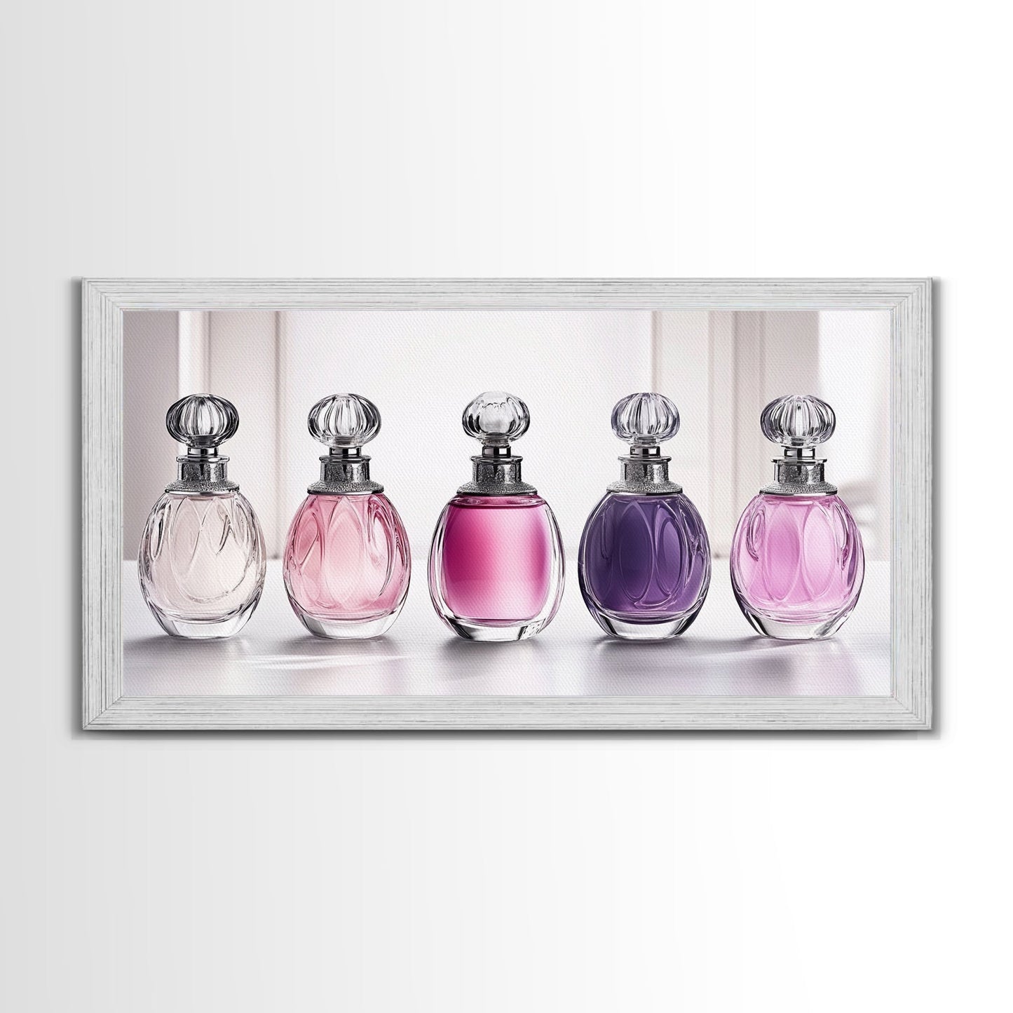 Perfume Bottles Canvas Print, Preppy Dorm Room Decor, Perfume Bottles Painting, Girl's Room Art, Gift For Her, Gift For Daughter or Mom