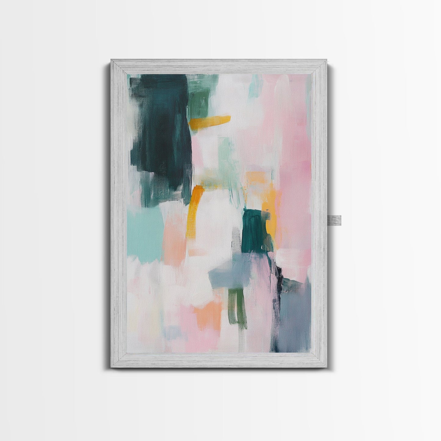 Abstract Art, Light Pink Wall Art, Pink Abstract Art, Minimalist Art, Modern Art Print, Canvas Print, Extra Wide Art, Boho Art