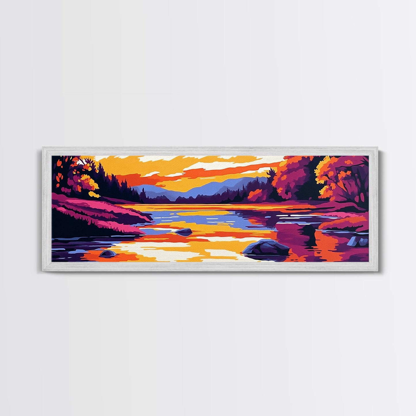 Cliffside Sunset, Dramatic Coast, Serene Waters, Canvas Print, Nature Wall Art, Vibrant Landscape, Boho Decor, Relaxing Atmosphere