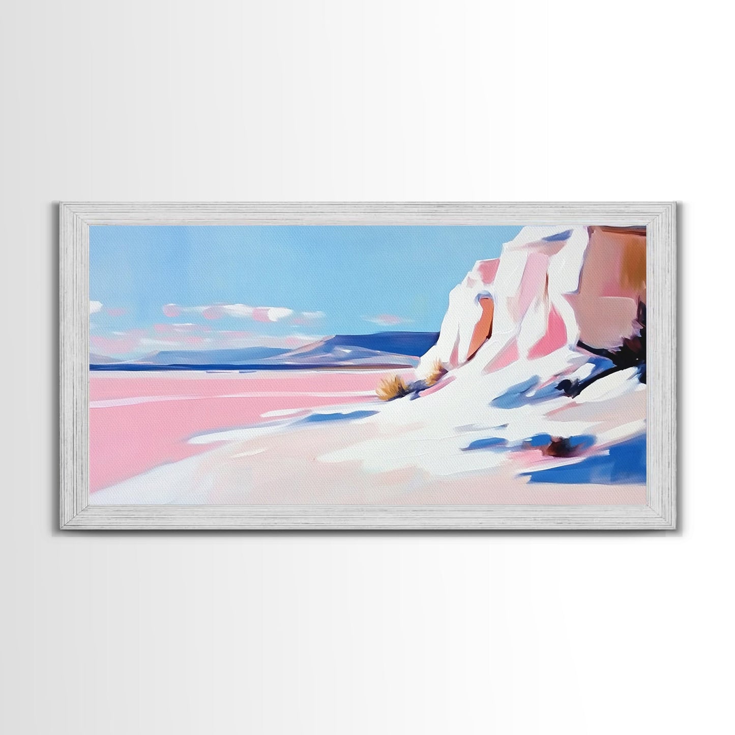 Desert Oasis, Sandstone Cliffs, Southwest Serenity, Canvas Print, Boho Wall Art, Earthy Decor, Rustic Bedroom Art, Scenic Escape