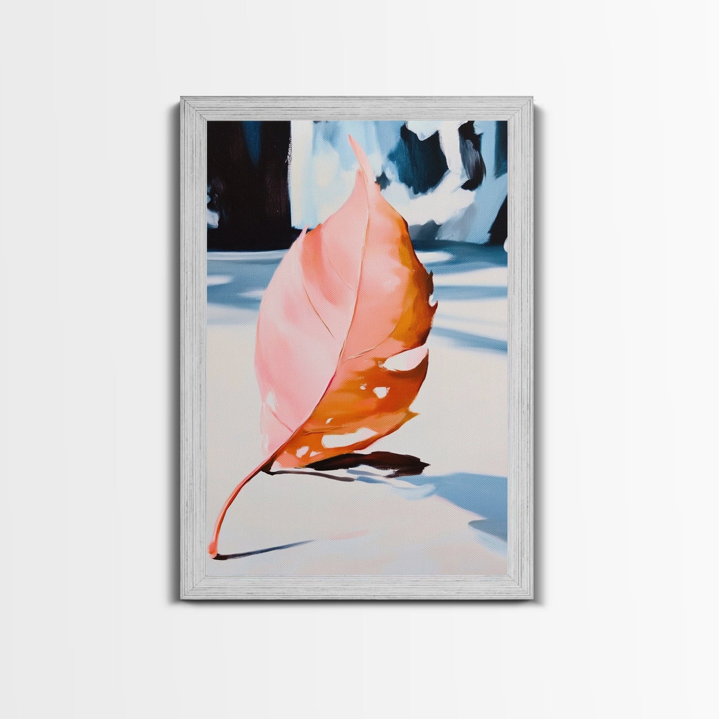 Autumn Leaf, Seasonal Art, Nature Wall Decor, Canvas Print, Fall Home Decor, Minimalist Artwork, Botanical Art, Bedroom Wall Art