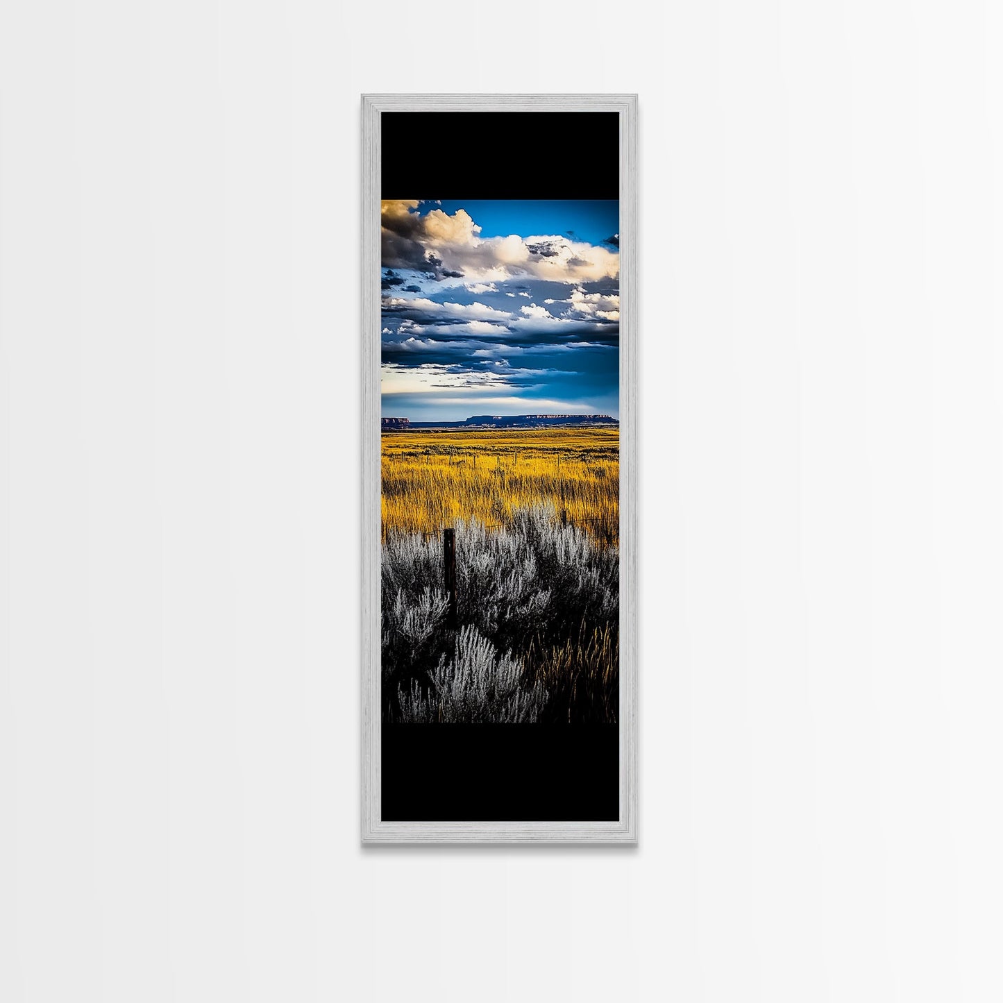 Open Prairie, Sunset Field, Vast Landscape Art, Western Home Decor, Framed Canvas Print, Large Wall Art, Rustic Farmhouse Art, Horizon View