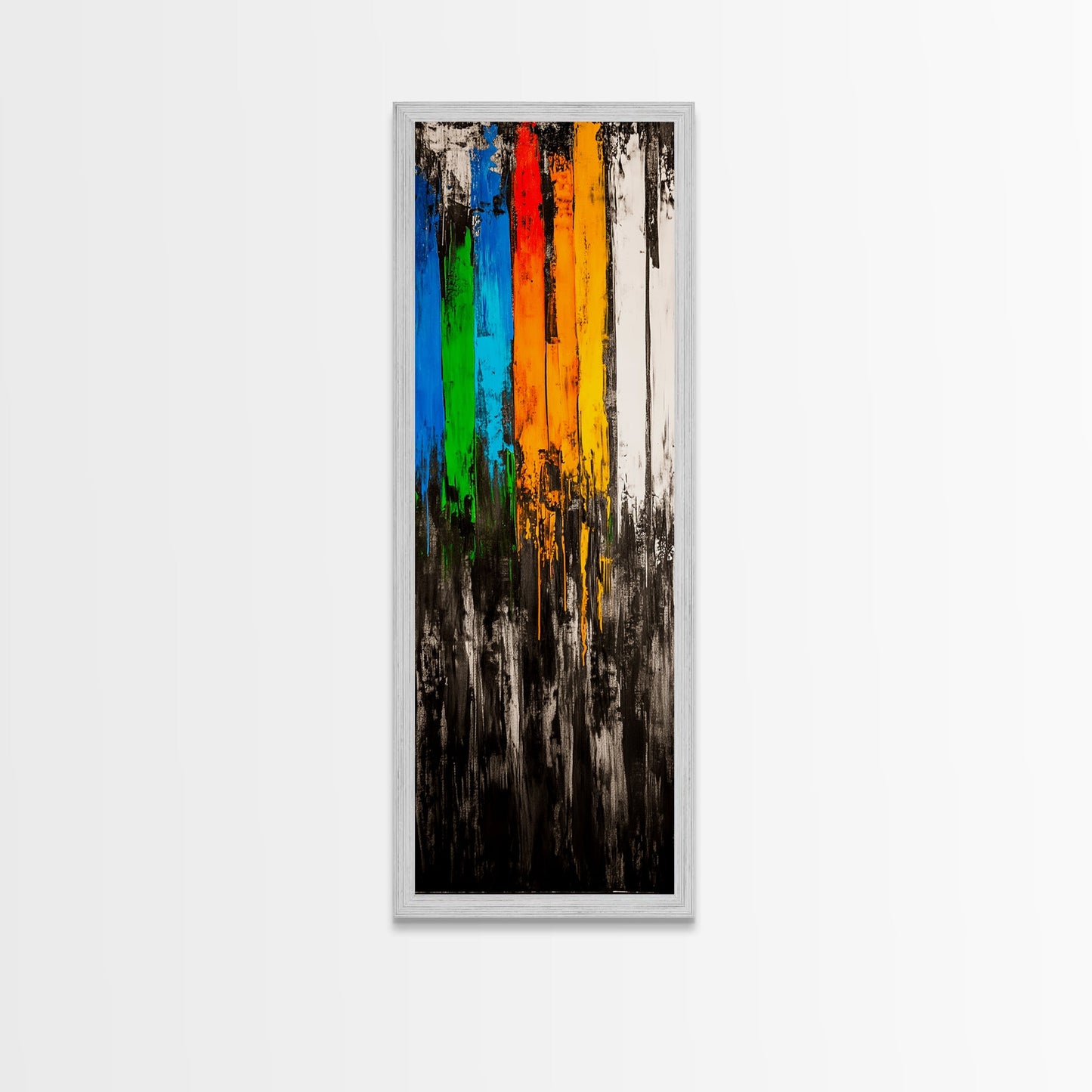 Dripping Paint Art, Abstract Modern Painting, Colorful Statement Wall Decor, Vibrant Home Accent, Unique Art Piece, Canvas Print