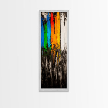 Dripping Paint Art, Abstract Modern Painting, Colorful Statement Wall Decor, Vibrant Home Accent, Unique Art Piece, Canvas Print