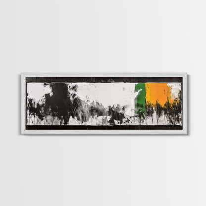 Minimalist Abstract, Black White Art, Modern Home Decor, Stylish Wall Art, Geometric Aesthetic, Framed Canvas Print, Contemporary Style