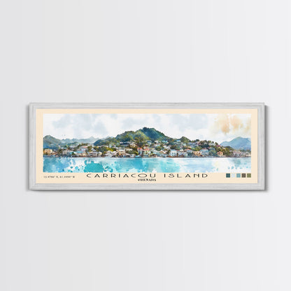 Carriacou Island, Grenada Watercolor Beach Print, Vacation Gift, Grenada Wall Art, Beach Painting, Beach Decor, Beach Painting