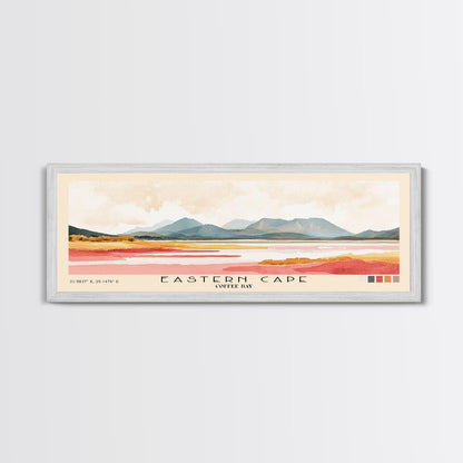 Eastern Cape, Coffee Bay Watercolor Print, Vacation Gift, Coffee Bay Wall Art, Beach Painting, Beach Decor, Large Wall Art, Wood Frame Art