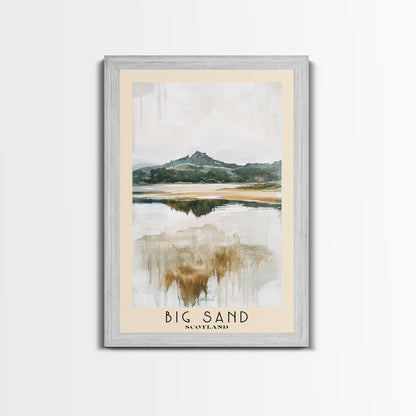 Big Sand, Scotland Watercolor Beach Print, Vacation Gift, Scotland Wall Art, Beach Painting, Beach Decor, Beach Painting