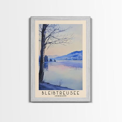 Bleibtreusee, Germany Watercolor Beach Print, Vacation Gift, Germany Wall Art, Beach Painting, Beach Decor, Beach Painting