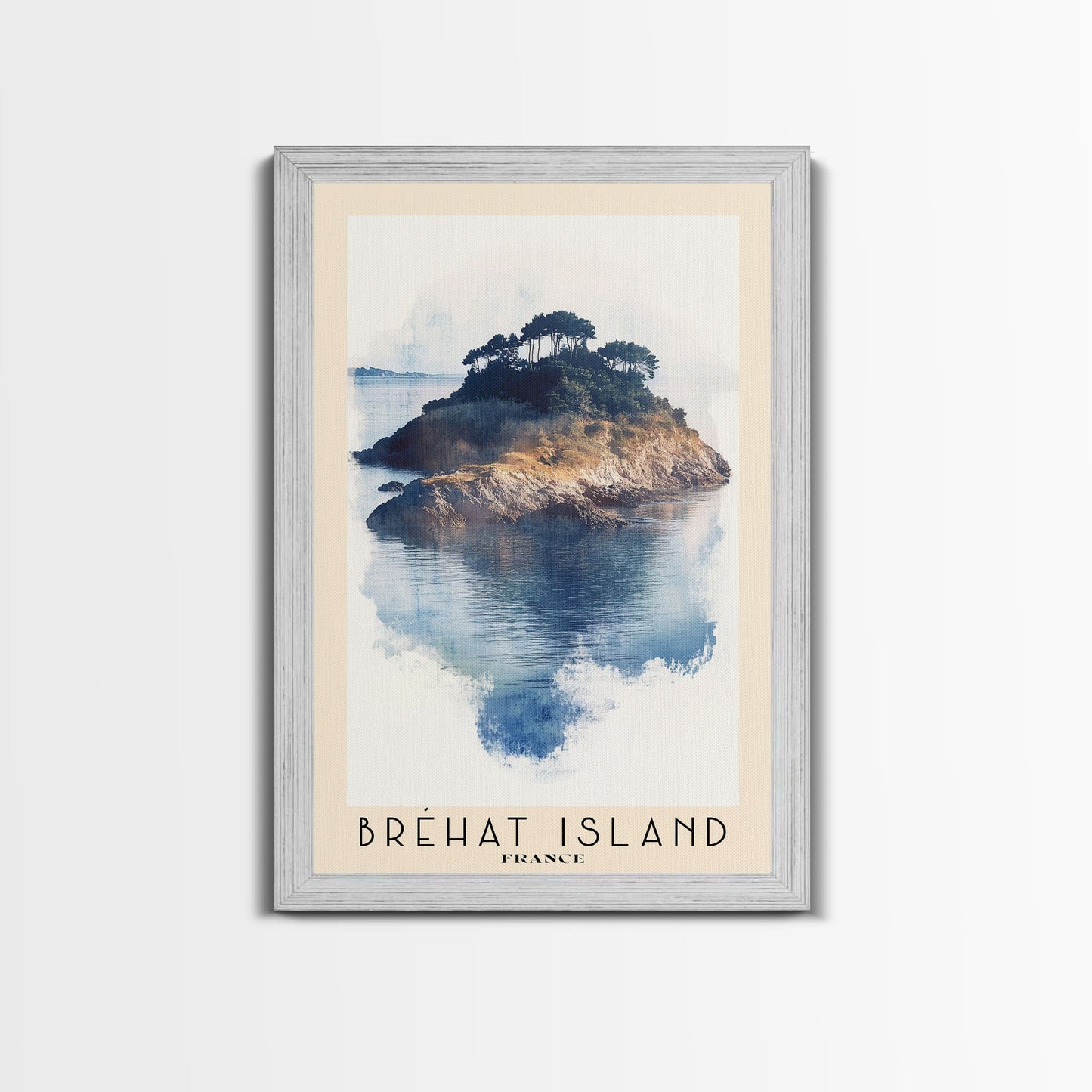 Bréhat Island, France Watercolor Beach Print, Vacation Gift, France Wall Art, Beach Painting, Beach Decor, Beach Painting