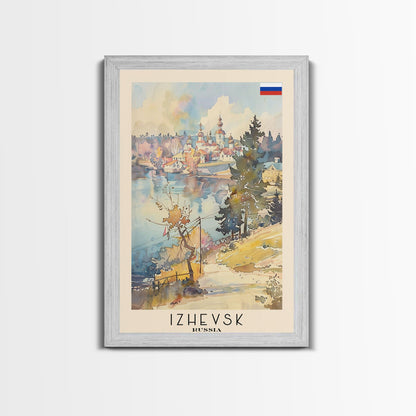 Izhevsk Russia Scenic Art Print, Charming City View Canvas Print for Home Decor, Travel Poster for Living Room Wall Art, Russian Beauty