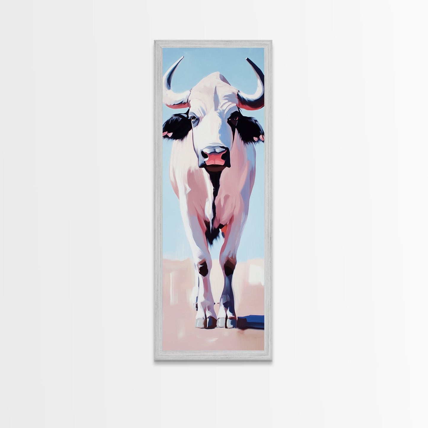 Bison Canvas Print Modern Rustic Wall Art Boho Art Southwest Wall Art Above Bed Art Vertical Wall Art